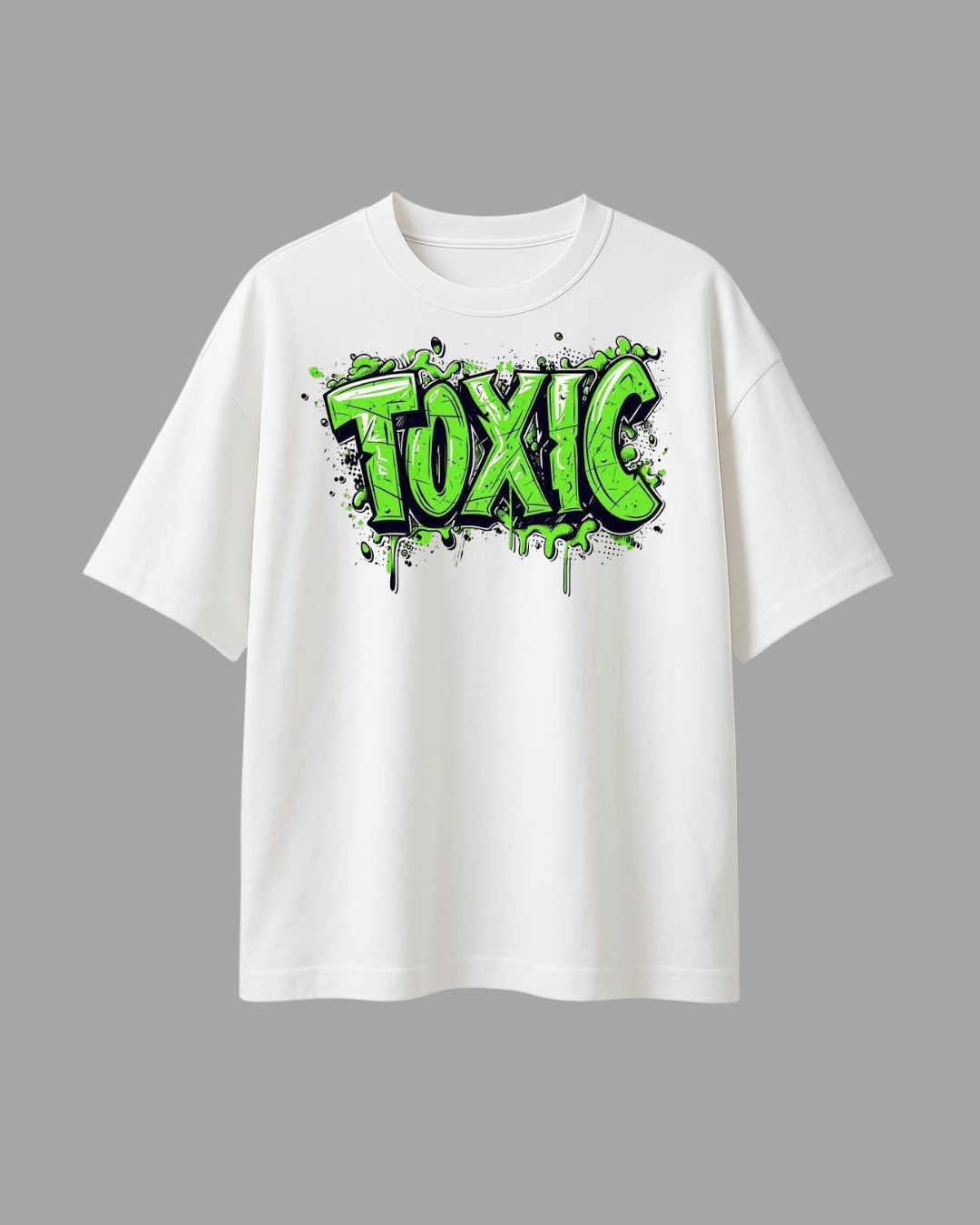 "TOXIC" Graffiti Oversized T-Shirt | Streetwear Graphic Tee