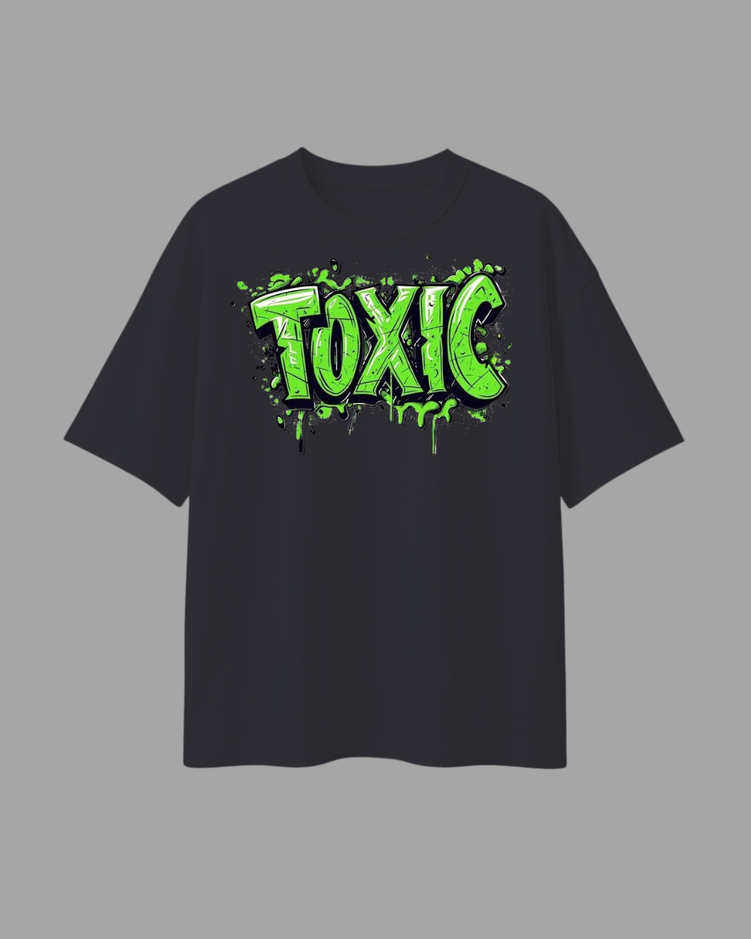 "TOXIC" Graffiti Oversized T-Shirt | Streetwear Graphic Tee