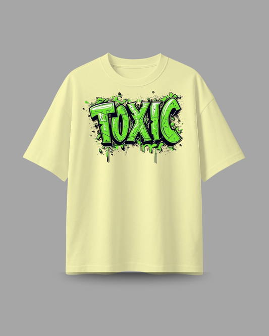 "TOXIC" Graffiti Oversized T-Shirt | Streetwear Graphic Tee
