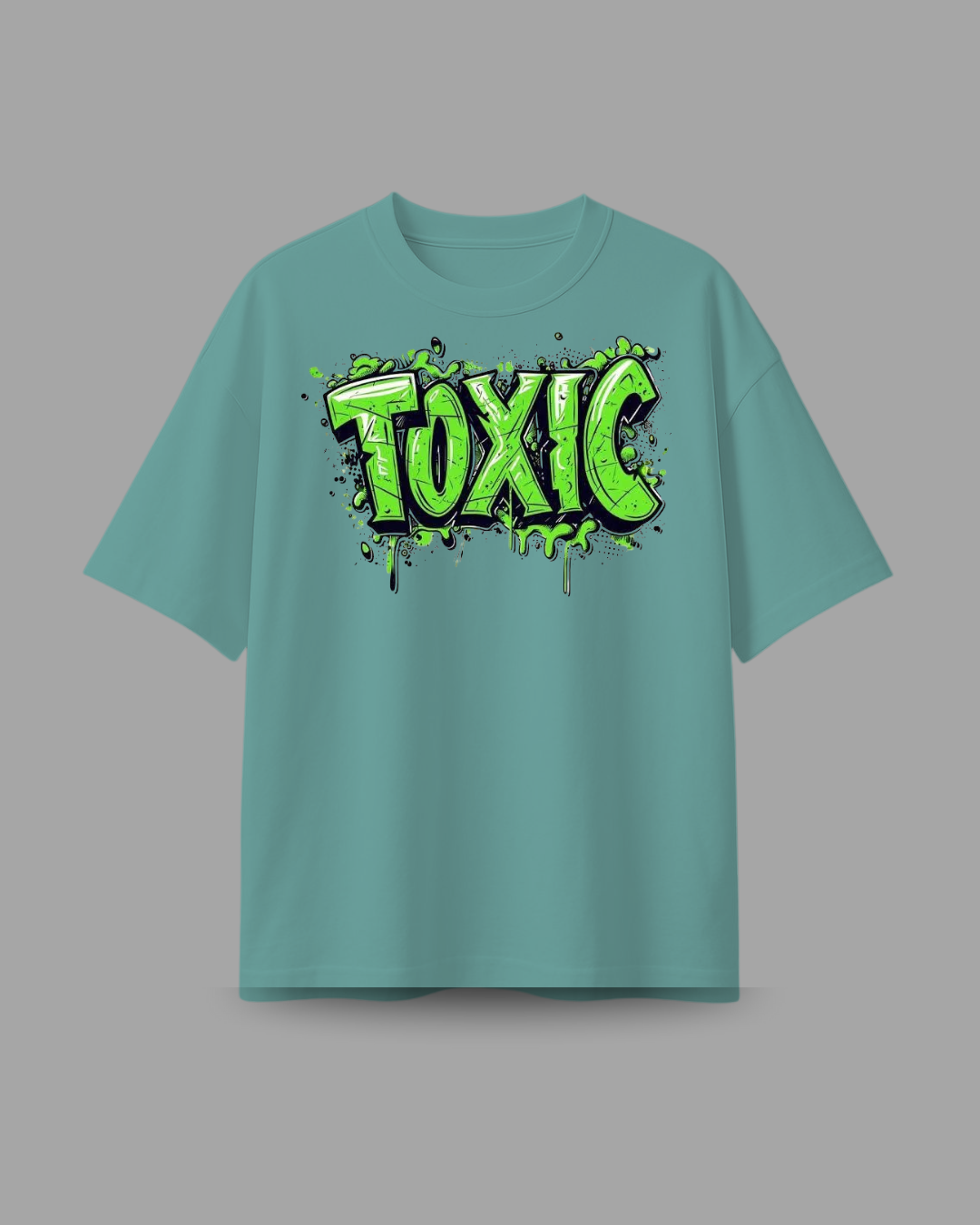 "TOXIC" Graffiti Oversized T-Shirt | Streetwear Graphic Tee