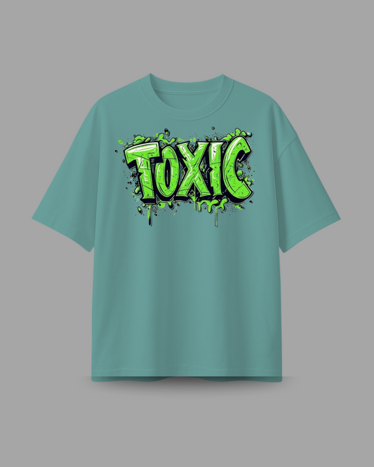 "TOXIC" Graffiti Oversized T-Shirt | Streetwear Graphic Tee
