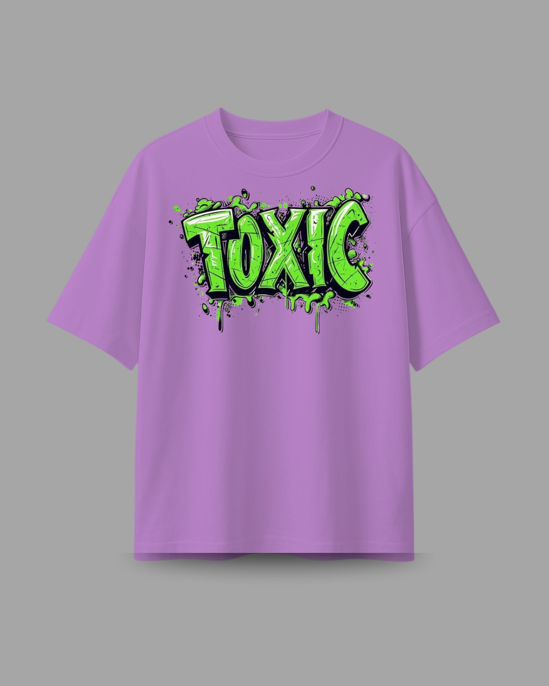 "TOXIC" Graffiti Oversized T-Shirt | Streetwear Graphic Tee