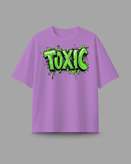 "TOXIC" Graffiti Oversized T-Shirt | Streetwear Graphic Tee