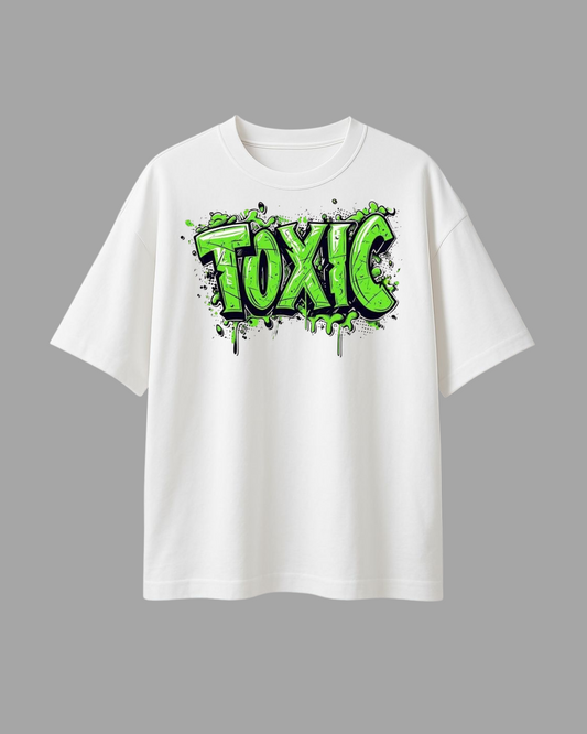 "TOXIC" Graffiti Oversized T-Shirt | Streetwear Graphic Tee