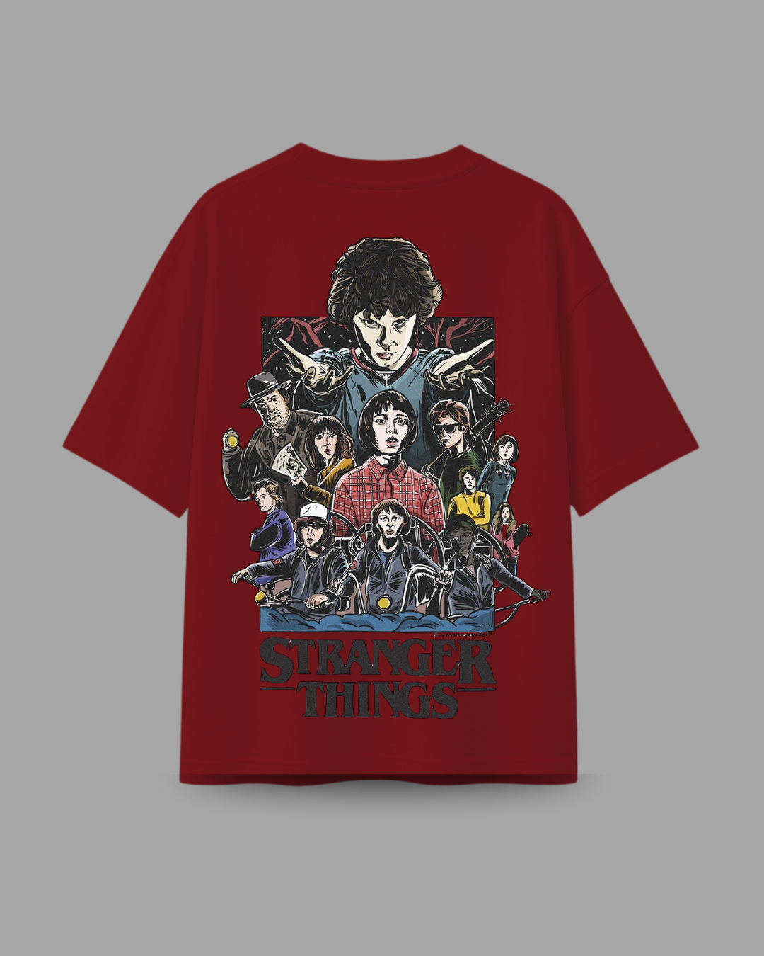 STRANGER THINGS COLLECTION COTTON OVERSIZED T SHIRT
